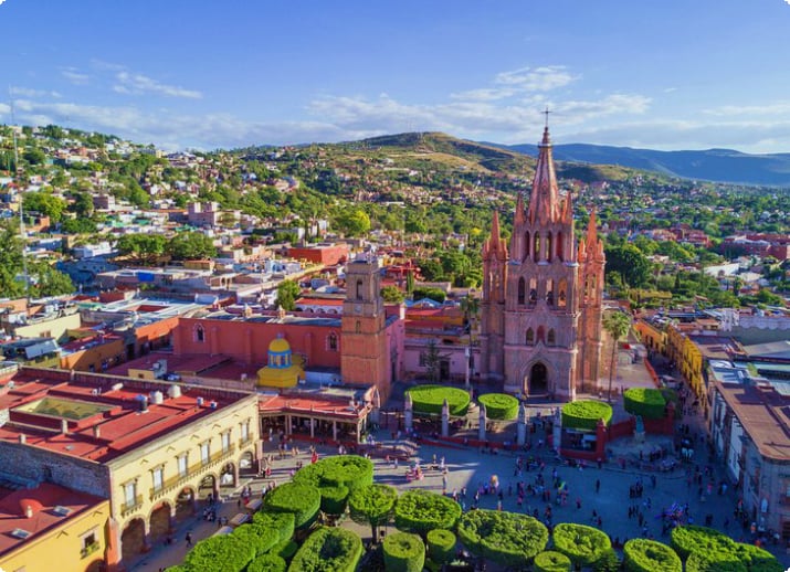 Luftaufnahme von San Miguel de Allende