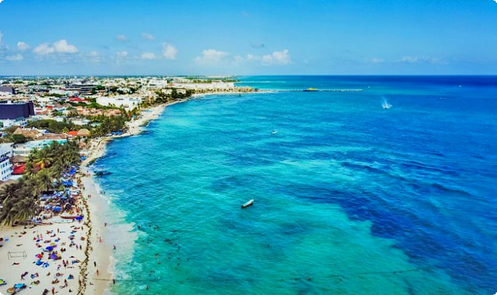 Luftaufnahme von Playa del Carmen