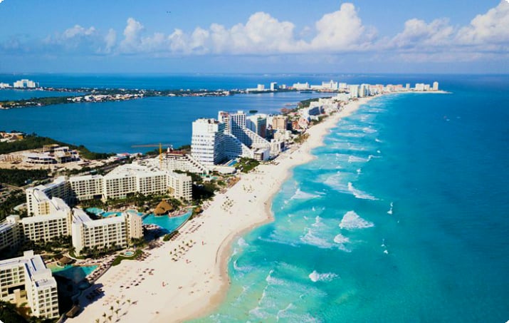 Luftaufnahme von Cancun