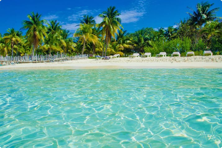 Wunderschöner Strand auf Isla Mujeres