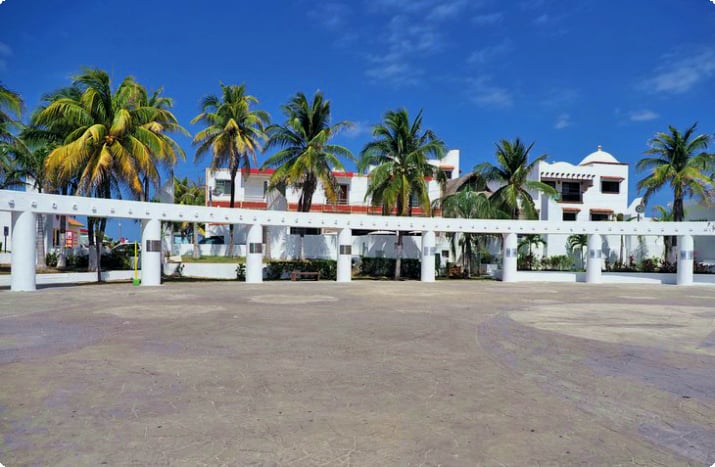 Hauptplatz der Stadt (Zocalo) auf der Isla Mujeres