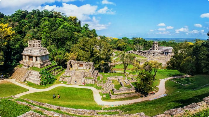 Mayan rauniot Palenquessa, Chiapas