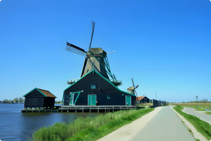 Moulin à vent De Kat, Zaanse, Pays-Bas