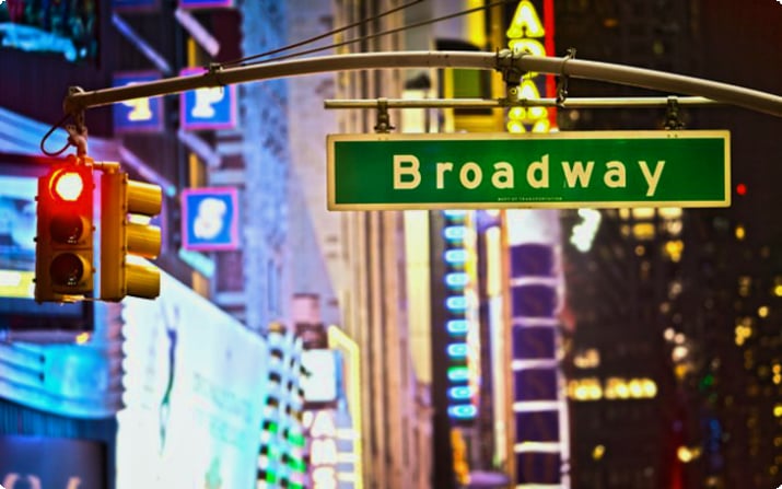 Broadway y el distrito de los teatros