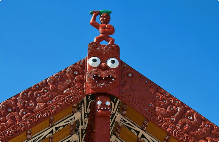Whakarewarewa: Ein Maori-Dorf