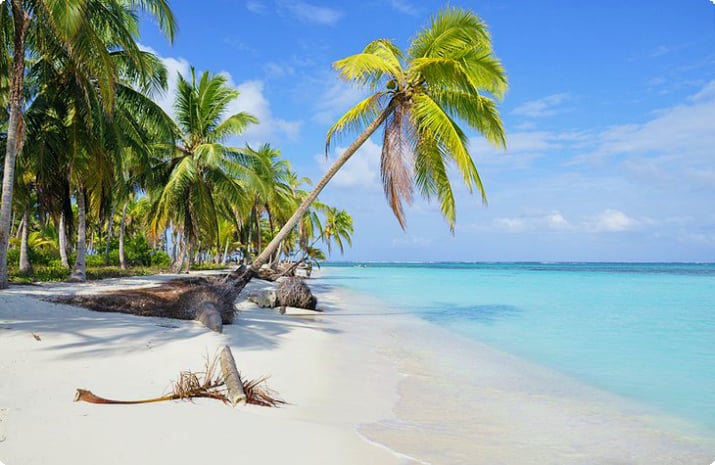 Una spiaggia nelle Isole San Blas
