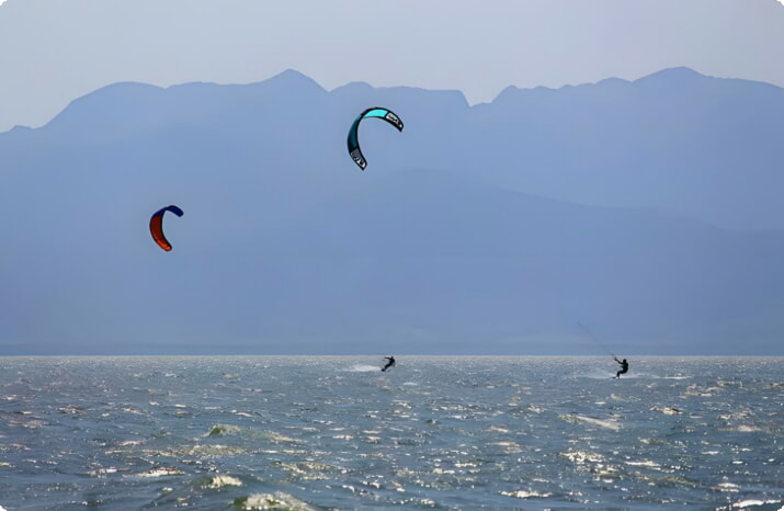 Kitesurfing vid Punta Chame