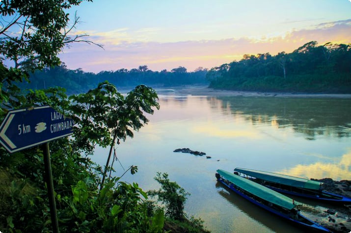 Puerto Maldonado'da Amazon Nehri