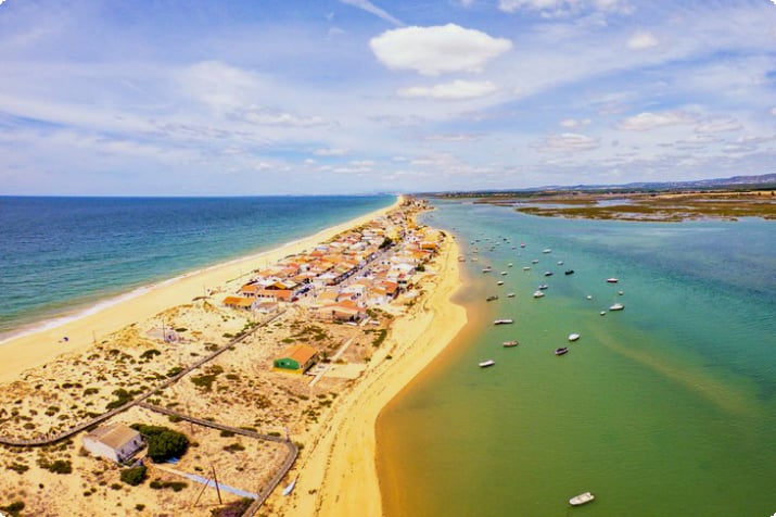 Luchtfoto van Ilha de Faro