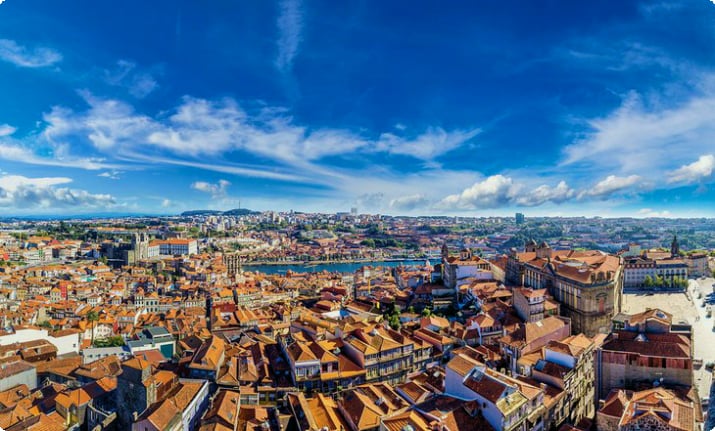 Porto'nun havadan görünümü