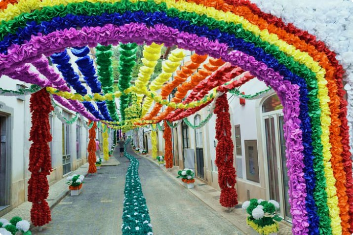 Festival van de dienbladen in Tomar, Portugal