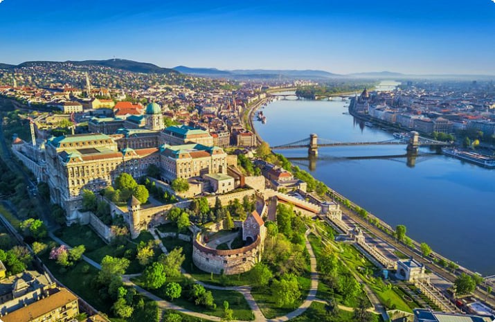 Вид на Будапешт с воздуха