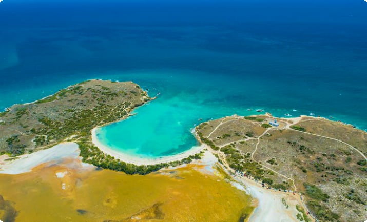 Vue aérienne de Playa Sucia