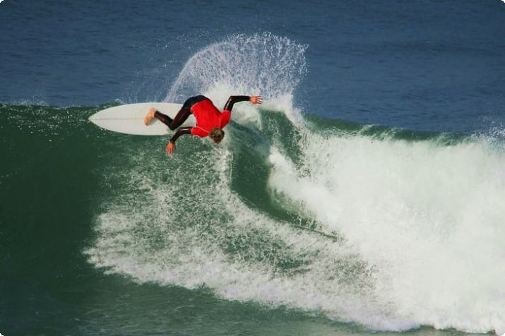 Surfer in Jeffreys Bay