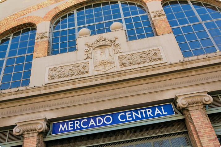 Mercado Central в центре Аликанте