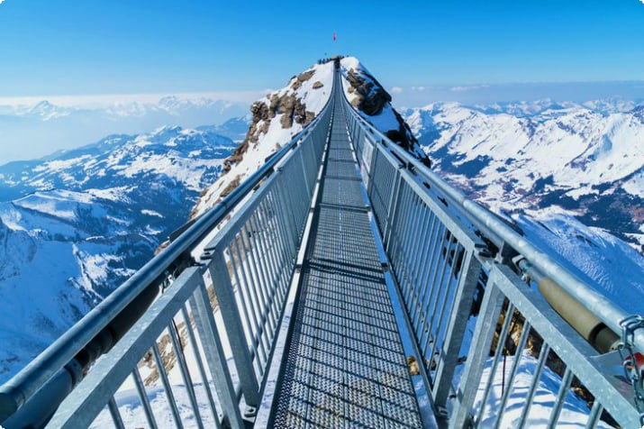 Titlis Cliff Walk, самый высокий подвесной мост в Европе