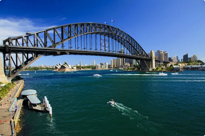 Вид на Сиднейский мост через гавань
