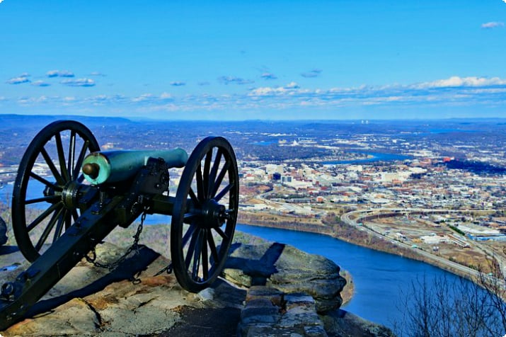 Widok na Chattanooga z Lookout Mountain