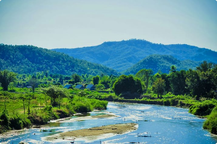 Pai River och Pai town