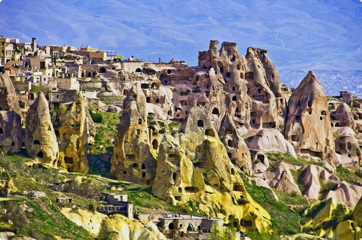 Kapadokya'daki Uçhisar köyü