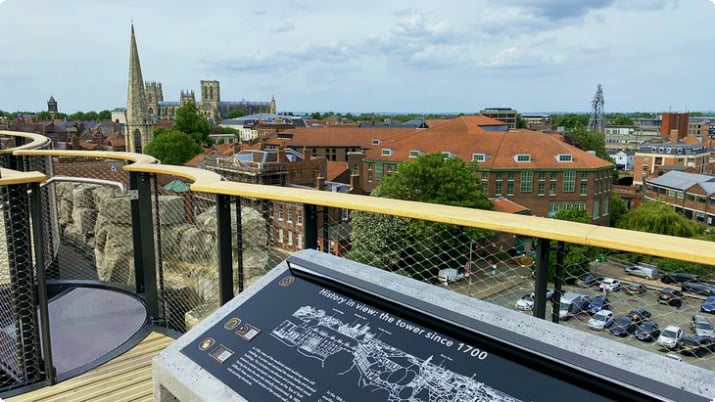 Blick auf York vom Clifford's Tower