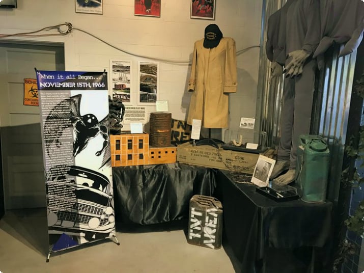 Exhibición dentro del Museo del Hombre Polilla