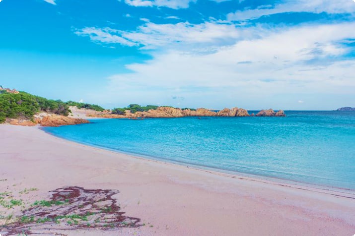 Spiaggia Rosa (Розовый пляж), остров Буделли, Сардиния